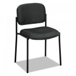 Basyx VL606 Series Stacking Armless Guest Chair, Charcoal Fabric BSXVL606VA19