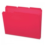 Smead Waterproof Poly File Folders, 1/3 Cut Top Tab, Letter, Red, 24/Box SMD10501