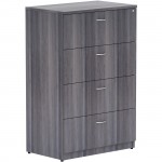 Lorell Weathered Charcoal 4-drawer Lateral File 69624