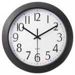 UNVTC6008BS Whisper Quiet Clock, 12", Black UNV10451