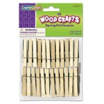 Creativity Street Wood Spring Clothespins, 3 3/8 Length, 50 Clothespins/Pack CKC365801