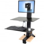 Ergotron WorkFit-S Single LD with Worksurface+ 33-350-200
