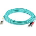 AddOn 0.3m ST to LC (Male) Aqua OM4 Duplex Fiber OFNR (Riser-Rated) Patch Cable ADD-ST-LC-0