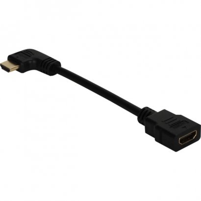 0.5ft Left-Angle High Speed HDMI Male to Female UltraHD 4K Flex Adaptor HDXLF-0.5F