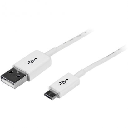 StarTech 0.5m White Micro USB Cable - A to Micro B USBPAUB50CMW
