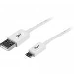 StarTech 0.5m White Micro USB Cable - A to Micro B USBPAUB50CMW