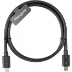 Targus 0.8M USB-C Male to USB-C Male Thunderbolt 3 40Gbps Cable ACC1128GLX