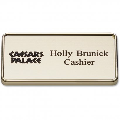 Xstamper 1-1/2"x3" Framed Logo Name Badge J67