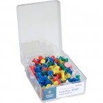 Business Source 1/2" Head Push Pins 81001