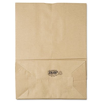 80080 1/6 BBL Paper Grocery Bag, 75lb Kraft, Standard 12 x 7 x 17, 400 bags BAGSK1675