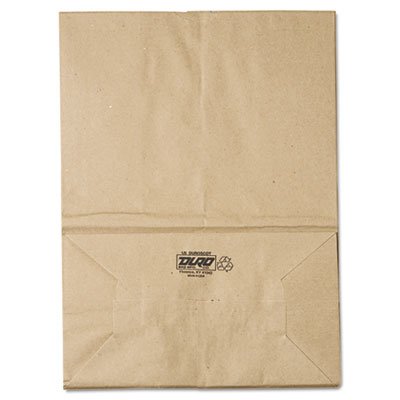 80076 1/6 BBL Paper Grocery Bag, 57lb Kraft, Standard 12 x 7 x 17, 500 bags BAGSK1657
