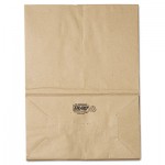 80076 1/6 BBL Paper Grocery Bag, 57lb Kraft, Standard 12 x 7 x 17, 500 bags BAGSK1657