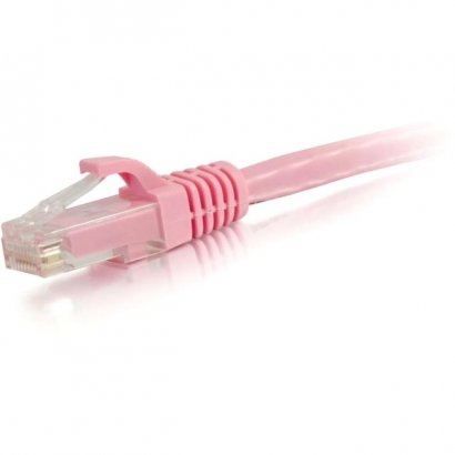 C2G 1 ft Cat5e Snagless UTP Unshielded Network Patch Cable - Pink 00492