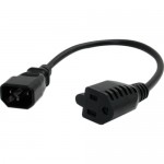 StarTech 1 ft Computer Power Cord IEC 320 C14 to NEMA 5-15R PAC100