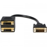 StarTech 1 ft DVI-D to 2x DVI-D Digital Video Splitter Cable - M/F DVISPL1DD