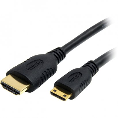 StarTech 1 ft High Speed HDMI Cable with Ethernet- HDMI to HDMI Mini- M/M HDMIACMM1