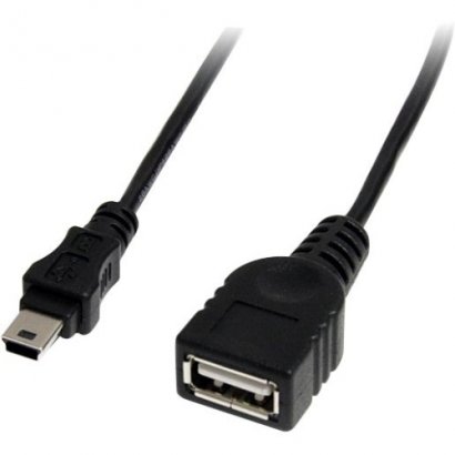 StarTech 1 ft Mini USB 2.0 Cable - USB A to Mini B F/M USBMUSBFM1