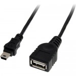 StarTech 1 ft Mini USB 2.0 Cable - USB A to Mini B F/M USBMUSBFM1