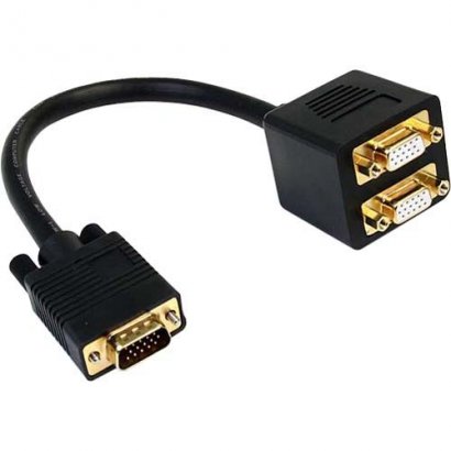 StarTech 1 ft VGA to 2x VGA Video Splitter Cable - M/F VGASPL1VV