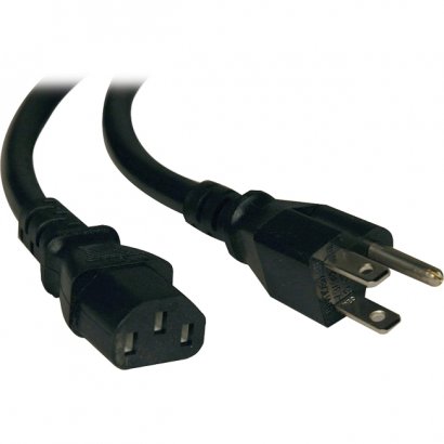 Tripp Lite 1-ft. 18AWG Power Cord (NEMA 5-15P to IEC-320-C13) P006-001