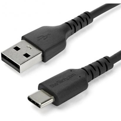 StarTech.com 1 m (3.3 ft.) USB 2.0 to USB C Cable - Black RUSB2AC1MB