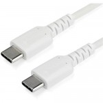 StarTech.com 1 m (3.3 ft) USB C Cable - White RUSB2CC1MW