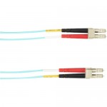 Black Box 1-m, LC-LC, 50-Micron, Multimode, PVC, Aqua Fiber Optic Cable FOCMR50-001M-LCLC-AQ