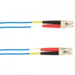 Black Box 1-m, LC-LC, 50-Micron, Multimode, PVC, Blue Fiber Optic Cable FOCMR50-001M-LCLC-BL
