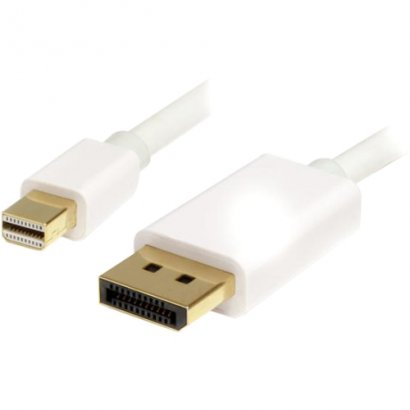 StarTech 1 m White Mini DisplayPort to DisplayPort Adapter Cable - M/M MDP2DPMM1MW