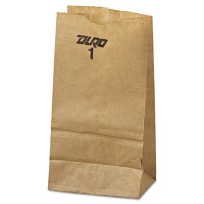 BAG GK1-500 #1 Paper Grocery Bag, 30lb Kraft, Standard 3 1/2 x 7 3/8 x 6 7