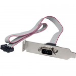 StarTech 1 Port 16in DB9 Serial Port Bracket to 10 Pin Header - Low Profile PLATE9M16LP