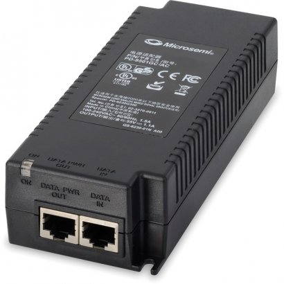 Microsemi 1-Port, IEEE 802.3bt 60W PoE Midspan PD-9501GC/AC-US