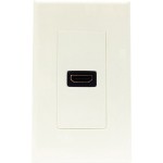 4XEM 1 Port/Outlet Female HDMI Wall Plate (White) 4XWALLHDMI1