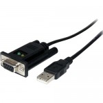 StarTech 1 Port USB to Null Modem RS232 DB9 Serial DCE Adapter Cable with FTDI ICUSB232FTN