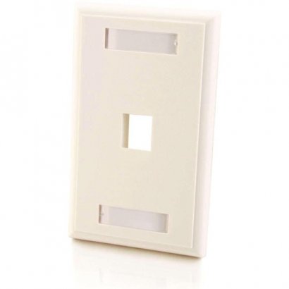 C2G 1 Socket Keystone Network/Multimedia Faceplate 03410