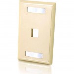 C2G 1 Socket Keystone Network/Multimedia Faceplate 03710