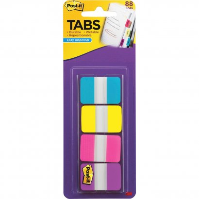 Post-it 1" Solid Color Self-stick Tabs 686AYPV1IN