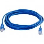1.5ft Cat5e Snagless Unshielded (UTP) Slim Network Patch Cable - Blue 01019