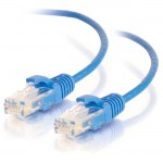 1.5ft Cat6 Snagless Unshielded (UTP) Slim Network Patch Cable - Blue 01073