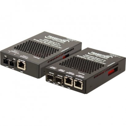 Transition Networks 10/100/1000 Ethernet Media Converter Stand-Alone SGFEB1040-130-NA