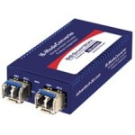 B+B SmartWorx 10/100/1000Mbps Miniature Media Converter IMC-370I-2SFP-PS