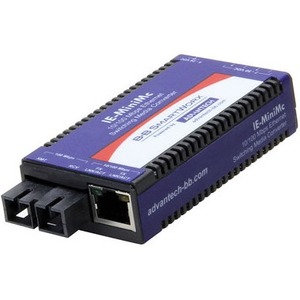Advantech 10/100Mbps Miniature Media Converter IMC-350I-M8-PS