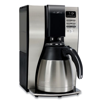 Mr. Coffee 10-Cup Thermal Programmable Coffeemaker, Stainless Steel/Black MFE2131962