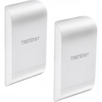 TRENDnet 10 dBi Wireless N300 Outdoor PoE Pre-Configured Point-to-Point Bridge Kit TEW-740APBO2K