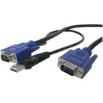 StarTech 10 ft 2-in-1 Ultra Thin USB KVM Cable SVECONUS10