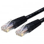 StarTech 10 ft Black Molded Cat6 UTP Patch Cable - ETL Verified C6PATCH10BK