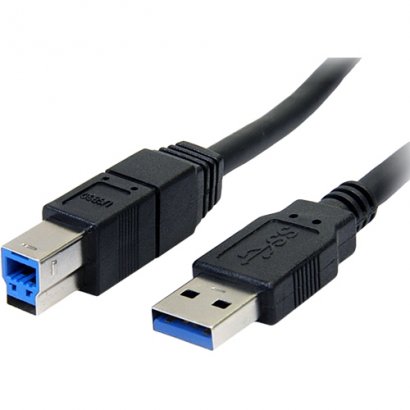 StarTech 10 ft Black SuperSpeed USB 3.0 Cable A to B - M/M USB3SAB10BK