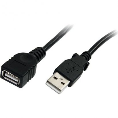 StarTech 10 ft Black USB 2.0 Extension Cable A to A - M/F USBEXTAA10BK