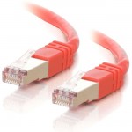 C2G 10 ft Cat5e Molded Shielded Network Patch Cable - Red 27257