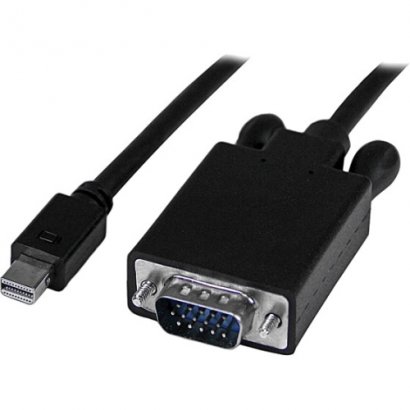 StarTech 10 ft DisplayPort to VGA Adapter Converter Cable - DP to VGA 1920x1200 - Black DP2VGAMM10B